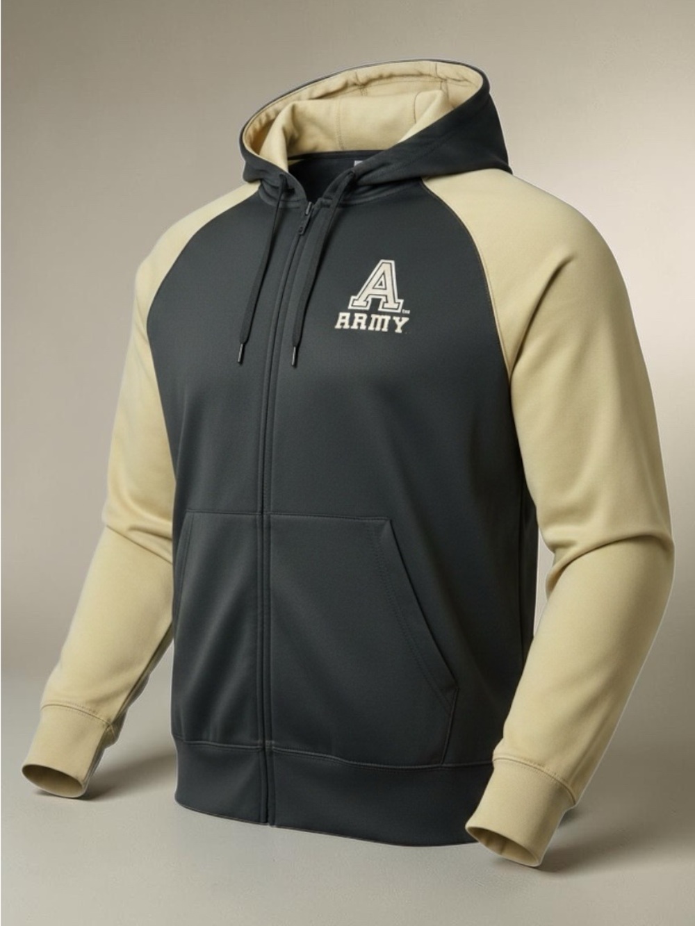 Colosseum Army Black Knights Full Zip Hoodie Men XL